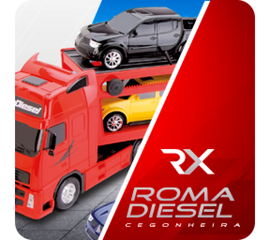 Caminhão de Brinquedo - Roma Diesel RX Cegonheira - Roma -  superlegalbrinquedos