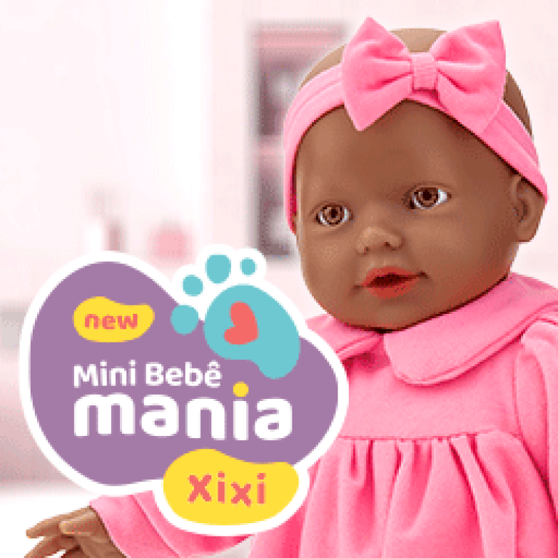 NEW MINI BEBÊ MANIA - XIXI - NEGRA